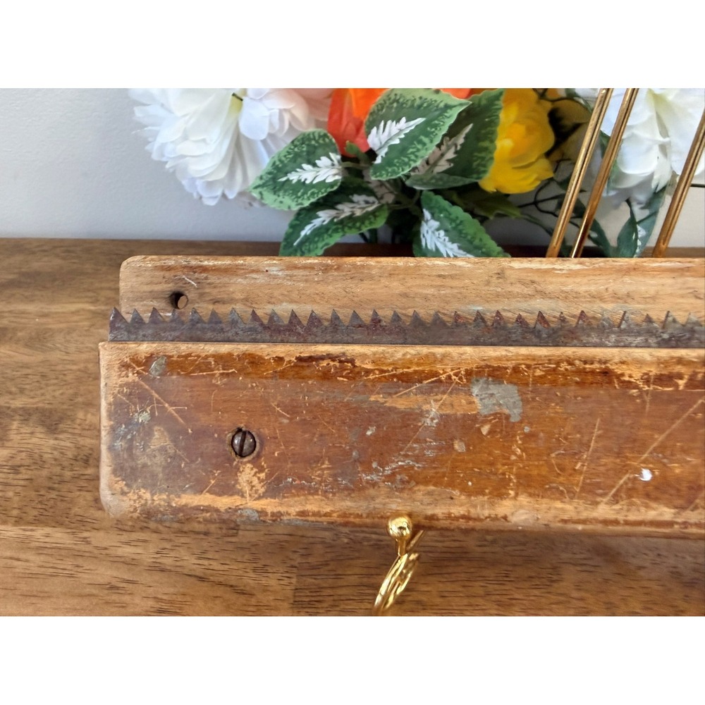 Antique Wooden Ice Saw Blade‎ Section Rustic Barn Decor Primitive Tool Farmhouse - Picture 6 of 7
